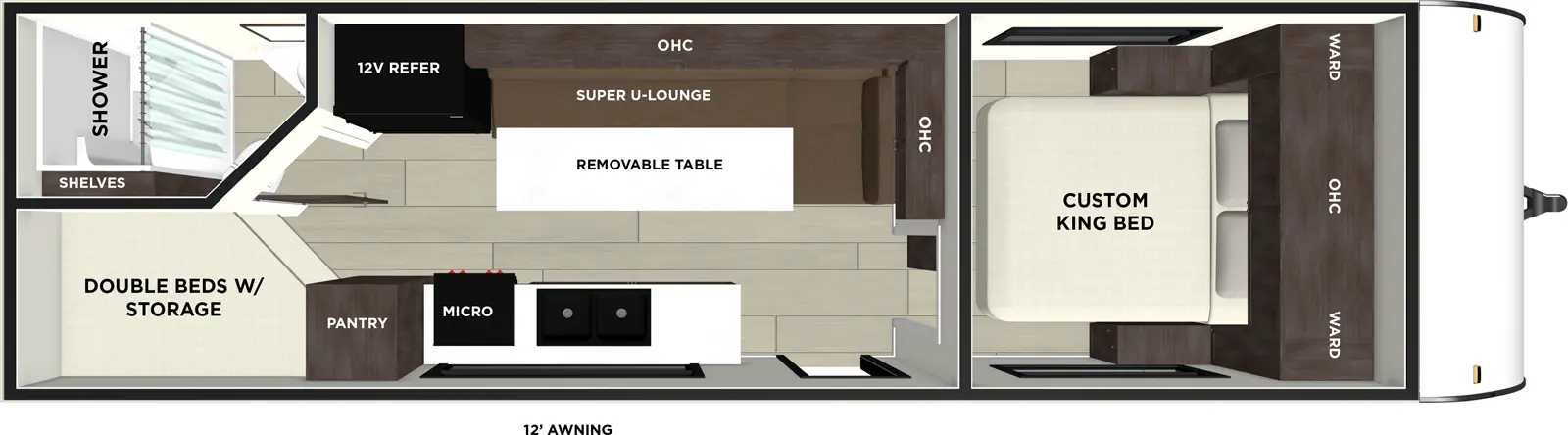 Wildwood Fsx 266BHLE Floorplan